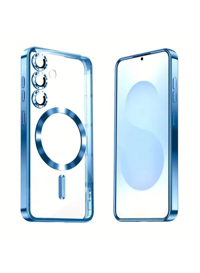 Purple Slim Magnetic Case For Samsung Galaxy A14 5G Clear Shockproof Yellowing Resistant - Image 5